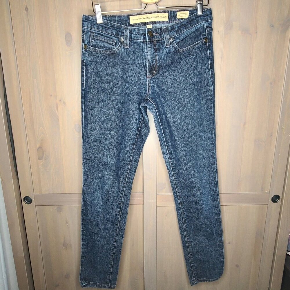 Nine West Jeans Size 10/29 Womens Blue Denim Low Rise Skinny Cotton Blend Casual